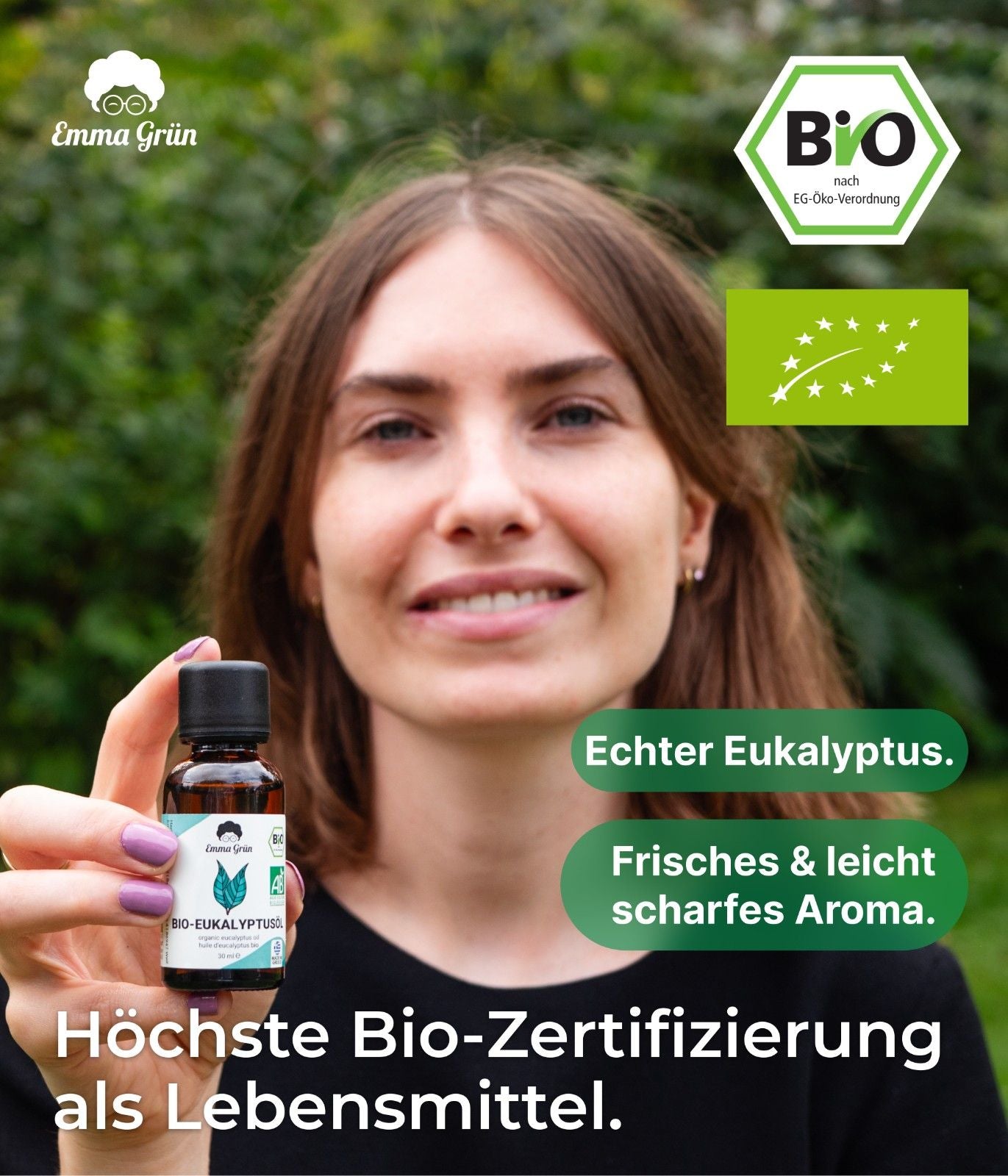 Ätherisches Bio Eukalyptusöl 30 ml, naturrein & hochdosiert  Emma Grün   