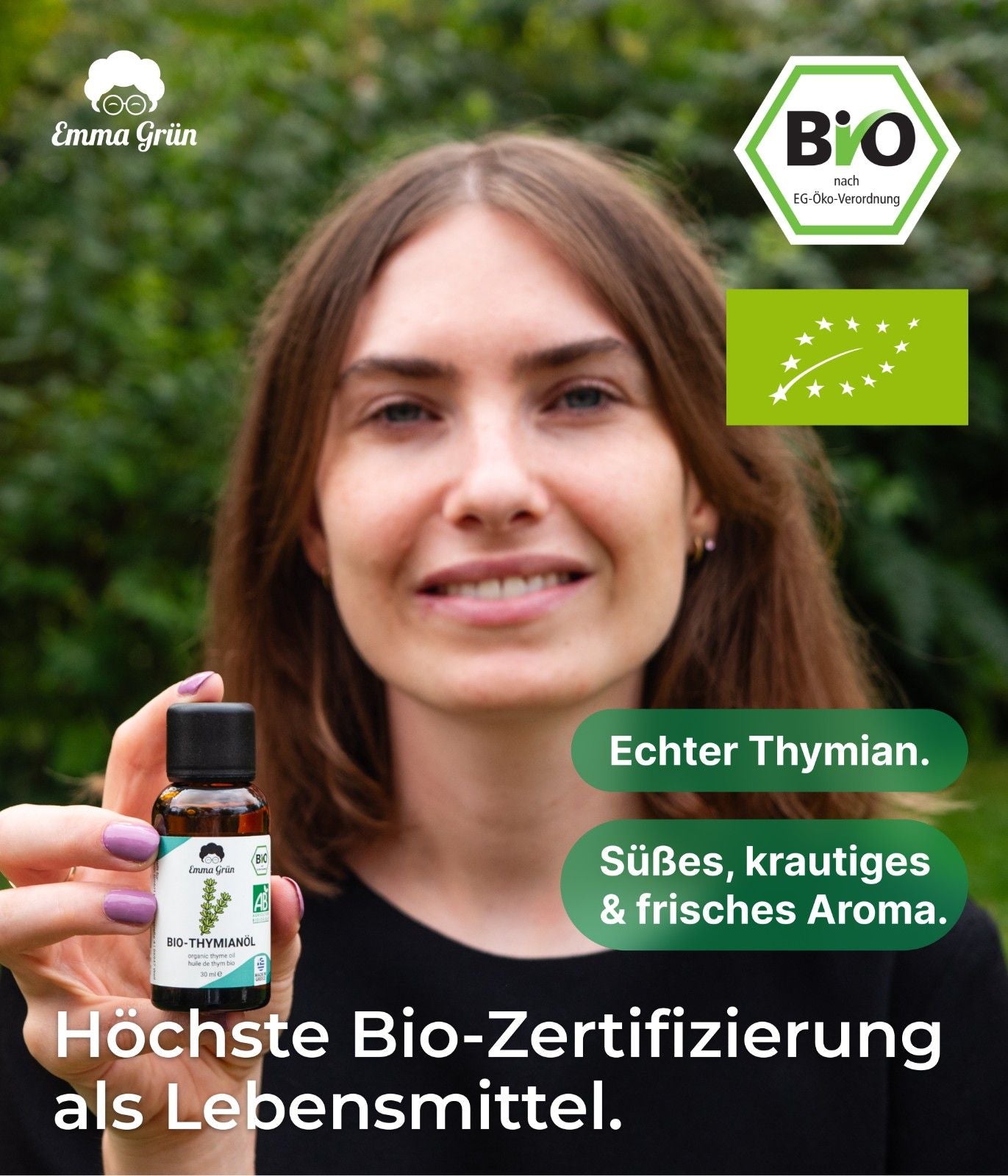 Ätherisches Bio Thymianöl 30 ml, naturrein & hochdosiert  Emma Grün   