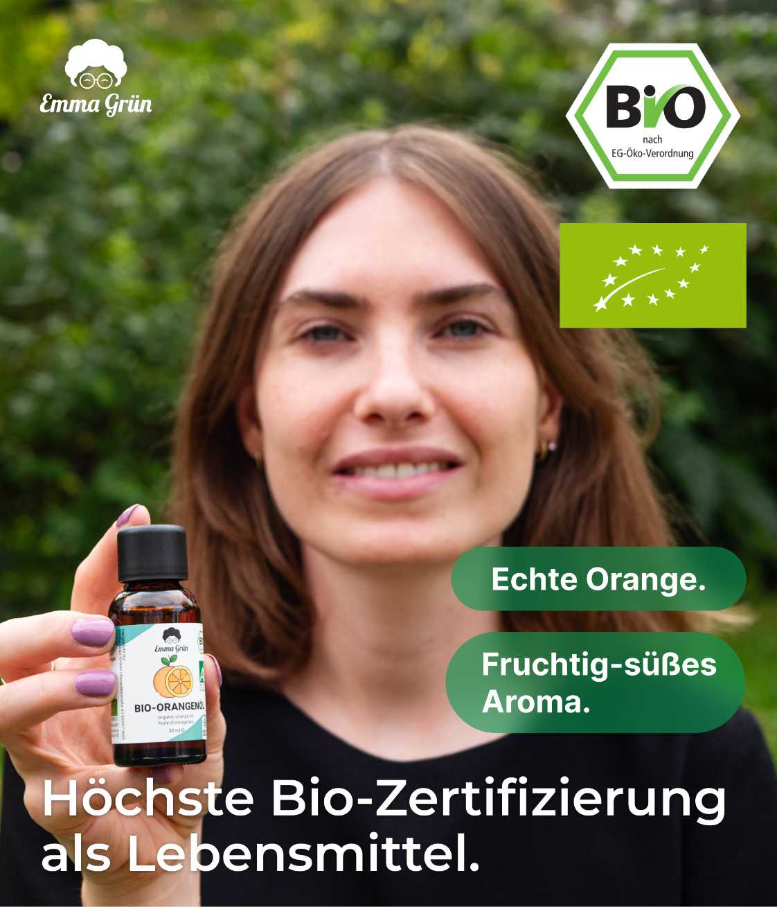 Bio-Orangenöl Emma Grün