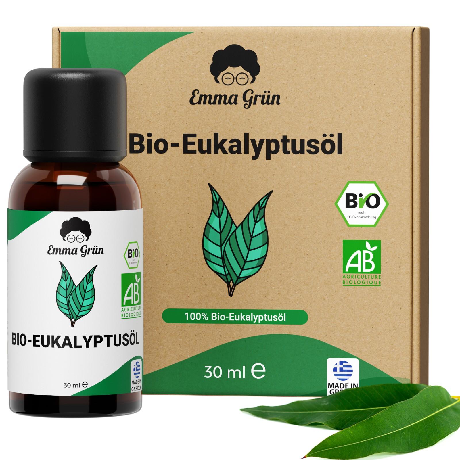 Ätherisches Bio Eukalyptusöl 30 ml, naturrein & hochdosiert  Emma Grün   