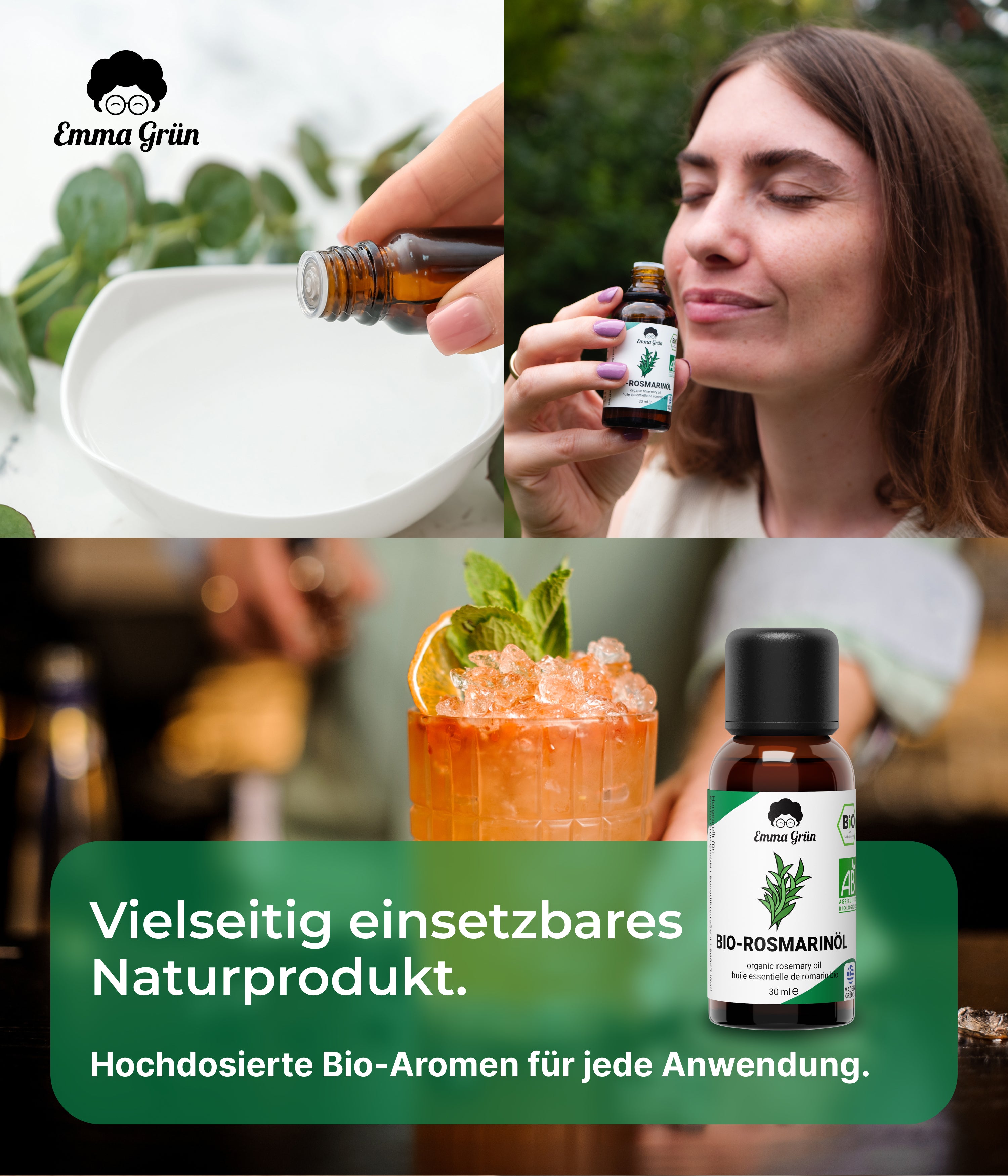 Bio-Rosmarinöl Emma Grün