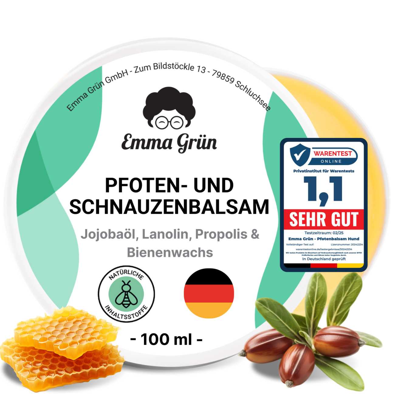 Pfotenbalsam Hund Emma Grün 100 ml