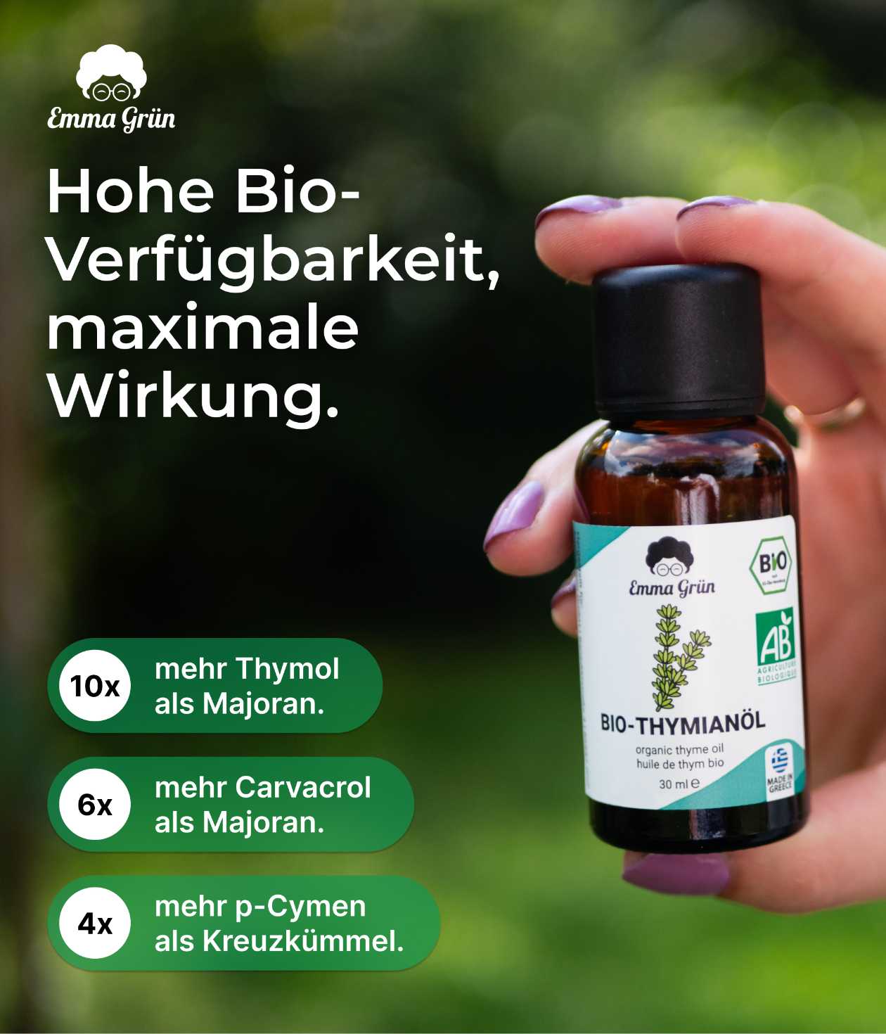 Bio-Thymianöl Emma Grün