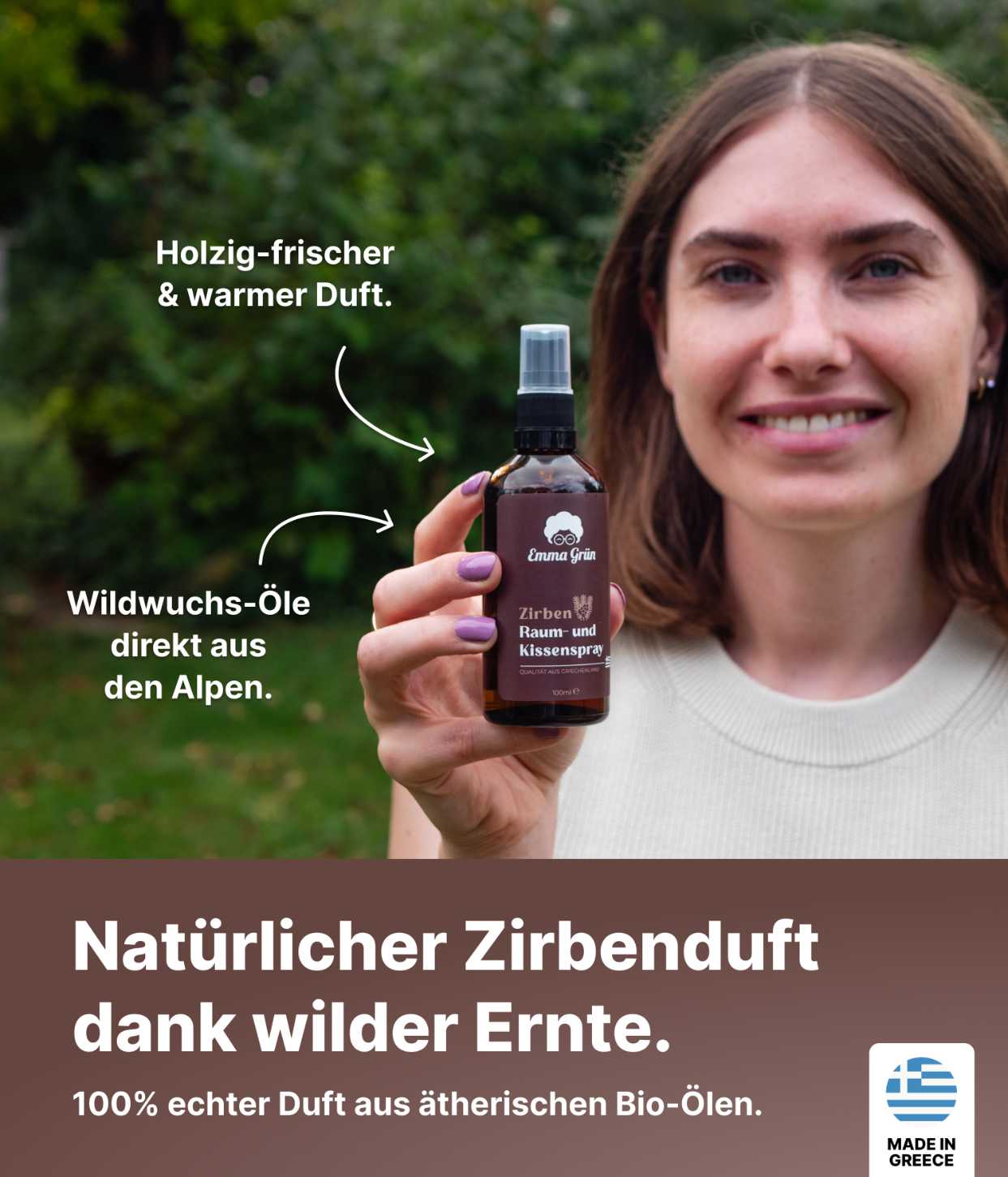 Bio Zirbenspray Emma Grün