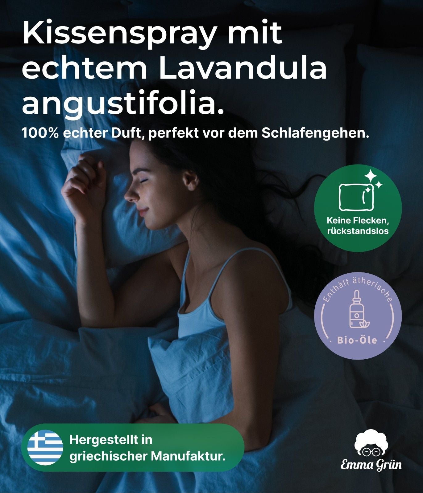 "Lavendel Liebe" Spar-Set mit ätherischem Bio-Öl & Bio Raumspray Lavendel  Emma Grün   