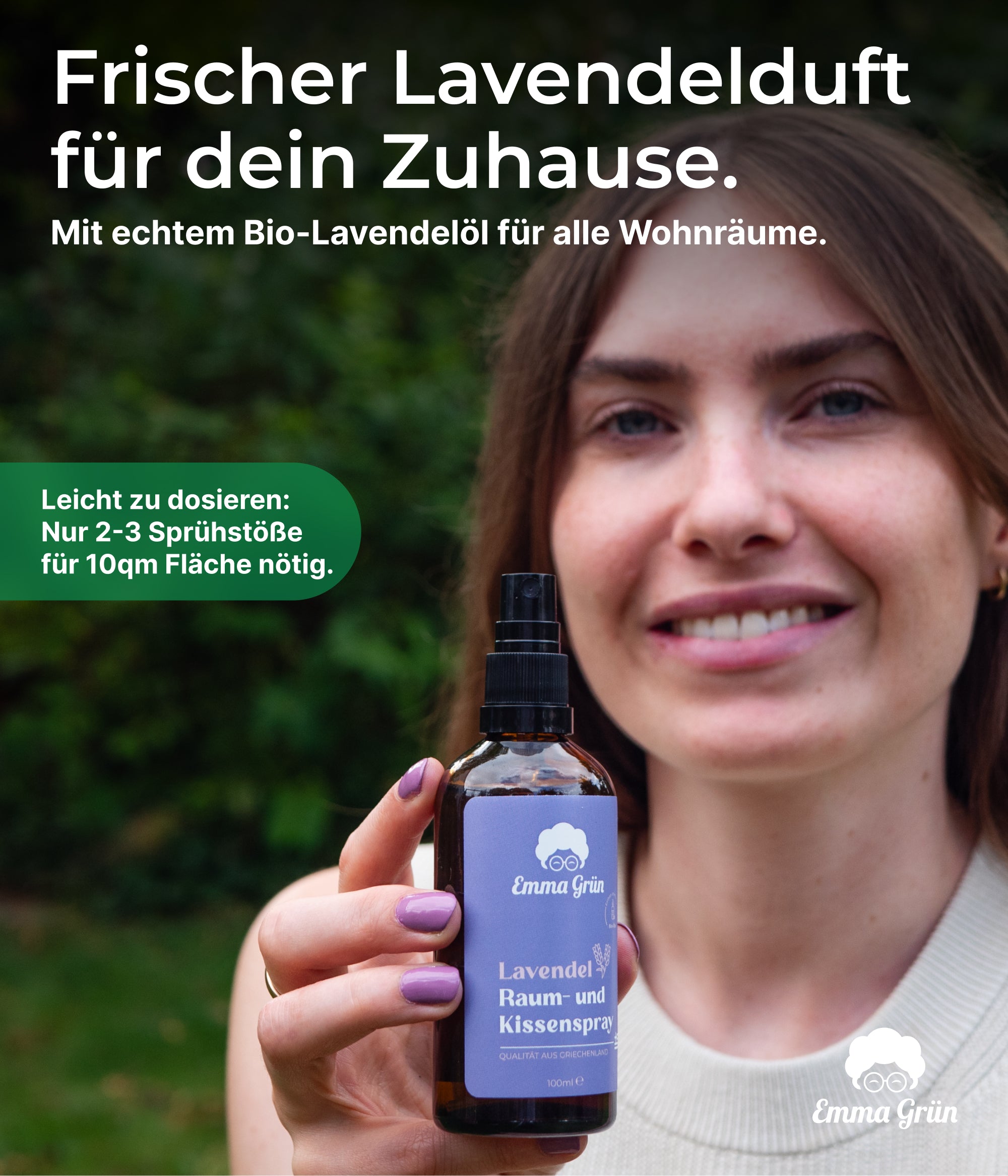 Bio Lavendelspray Emma Grün