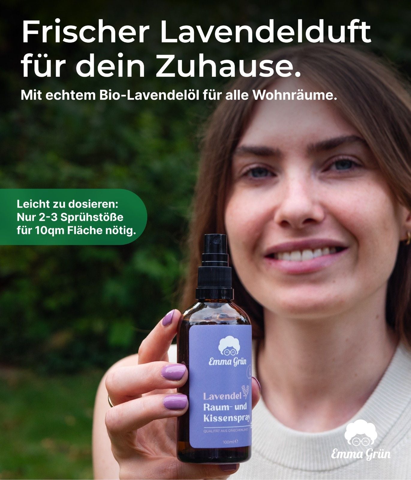 "Lavendel Liebe" Spar-Set mit ätherischem Bio-Öl & Bio Raumspray Lavendel  Emma Grün   