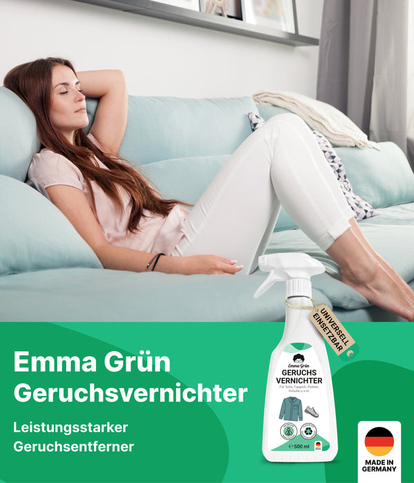 Nikotinentferner 500 ml, Nikotinreiniger gegen Gilb & Geruch, Rußreini —  Emma Grün
