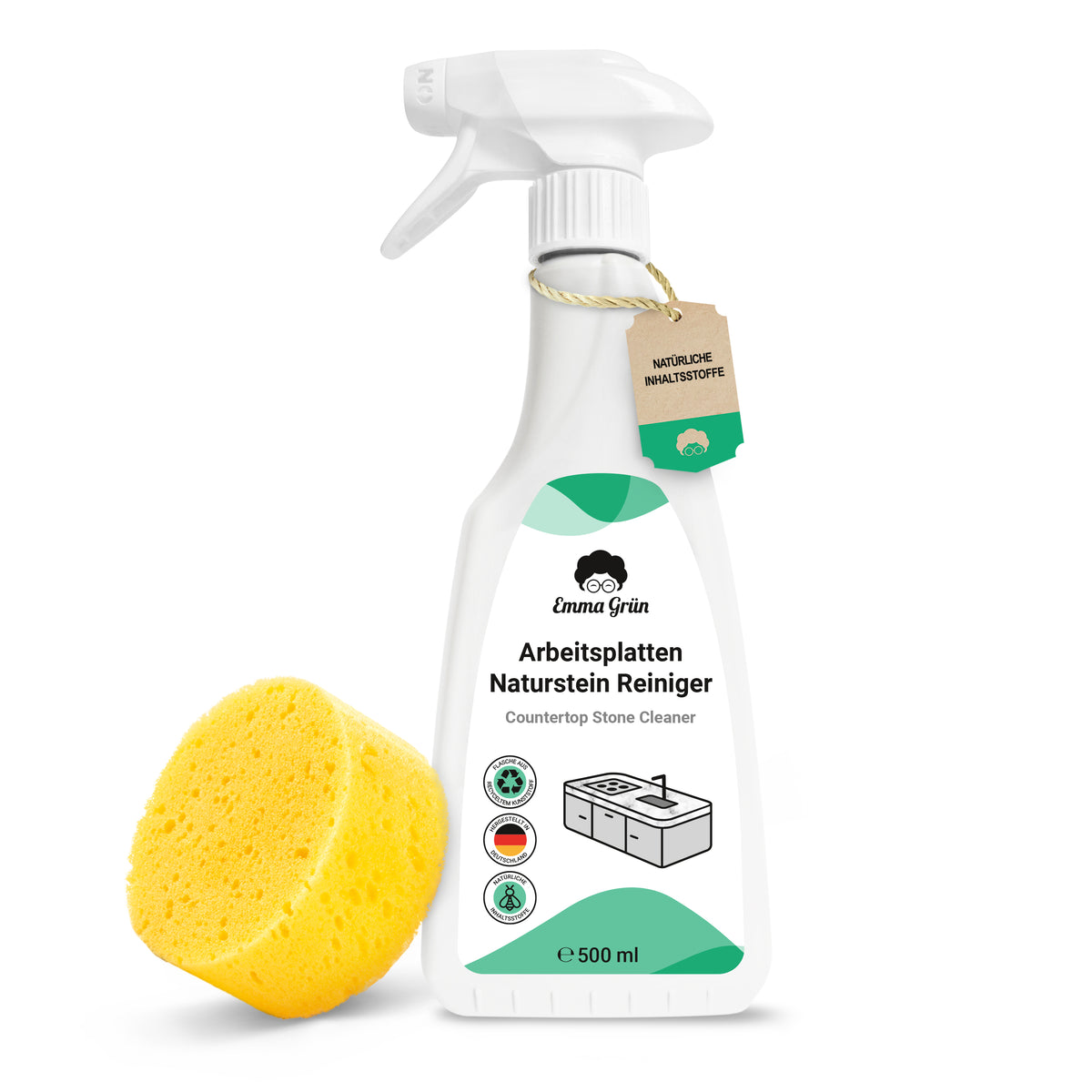 Universal Stone Multi-Surface Cleaner 500 g & Sponge, Cleans Polishes  Protects